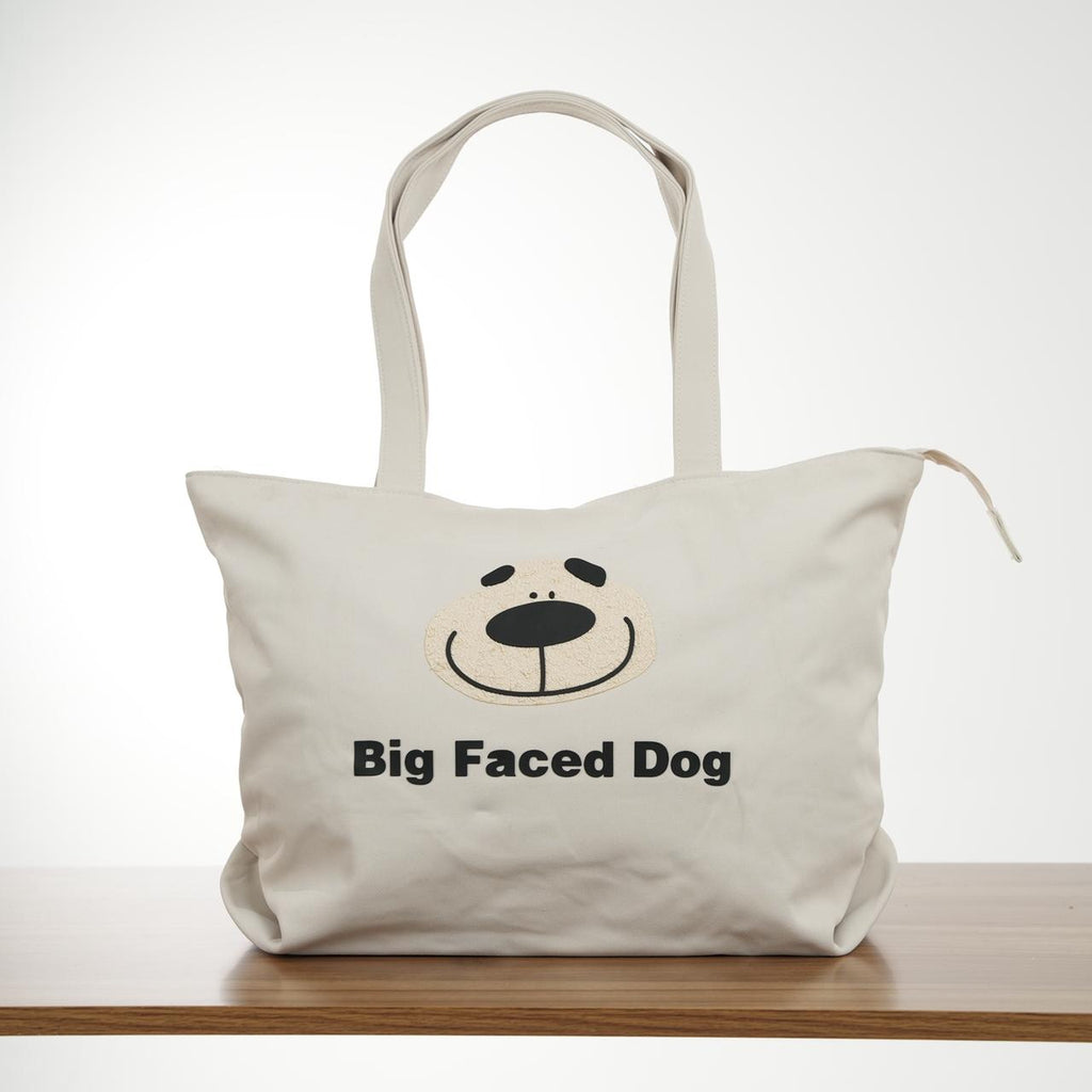 TOTE BAG BIG FACE DOG D033