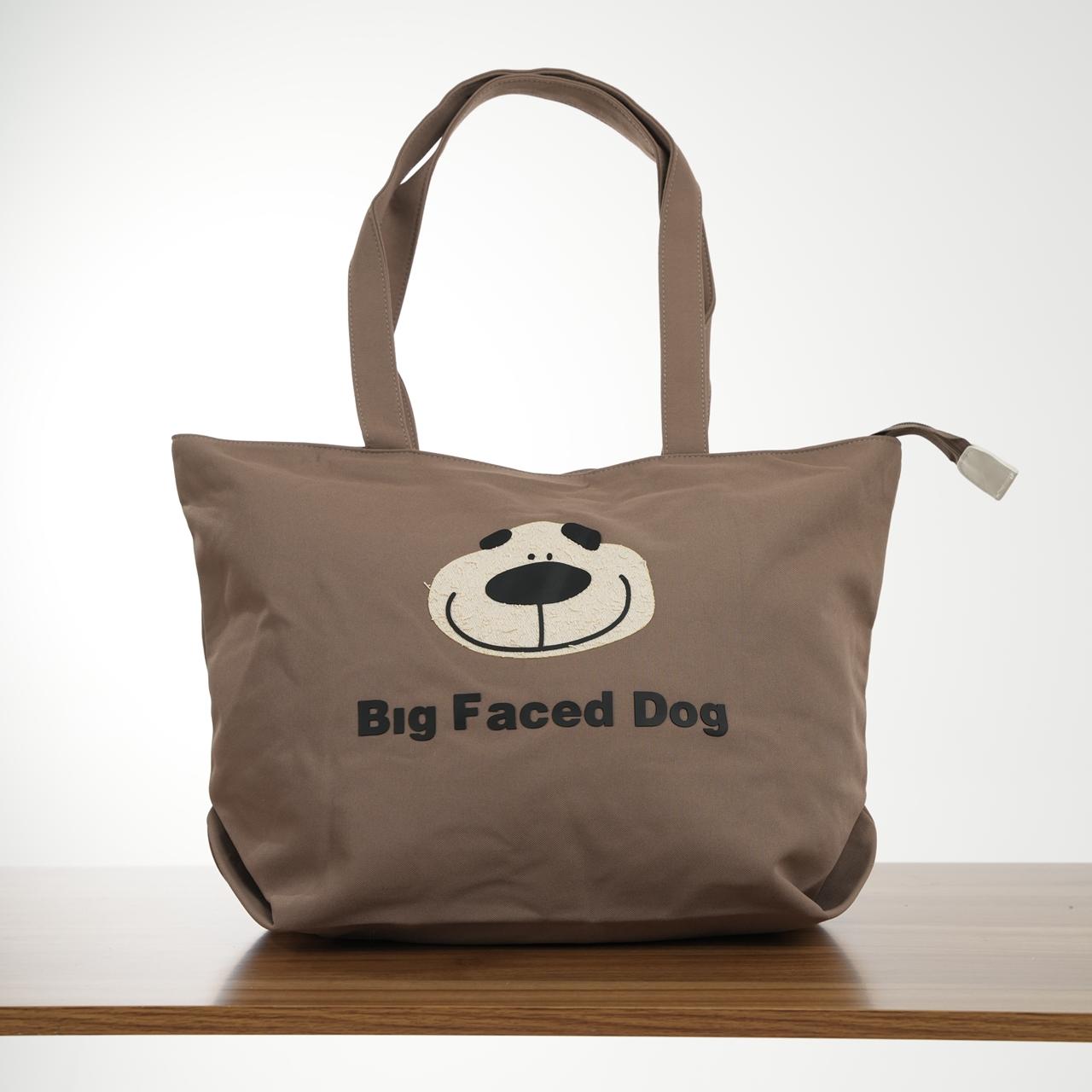 TOTE BAG BIG FACE DOG D033