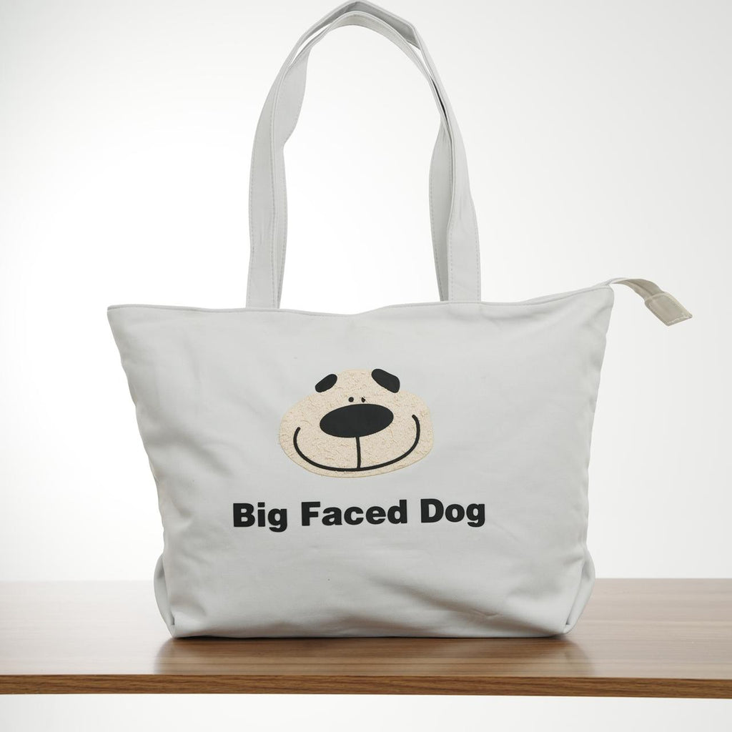 TOTE BAG BIG FACE DOG D033
