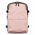 Morral de compresión MAYORISTASBAG color rosa en cuerina con sistema de expansión para viajes y uso diario