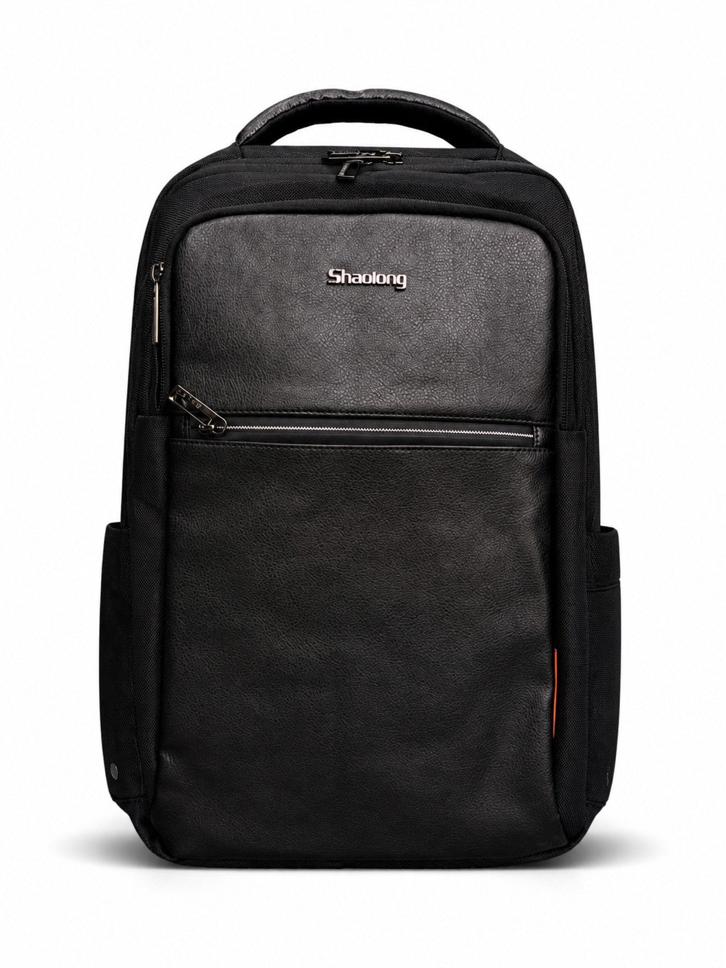Morral ejecutivo MAYORISTASBAG negro de diseño premium con acabados en cuero sintético y compartimentos organizadores