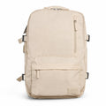 Morral beige MAYORISTASBAG YEZO 2211 con compartimento para laptop, zapatero ventilado y diseño ergonómico resistente.