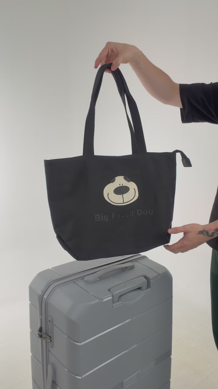 TOTE BAG BIG FACE DOG D033